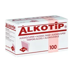 Alkotip Alcoholdoekjes 90x110 mm 100 Stuks